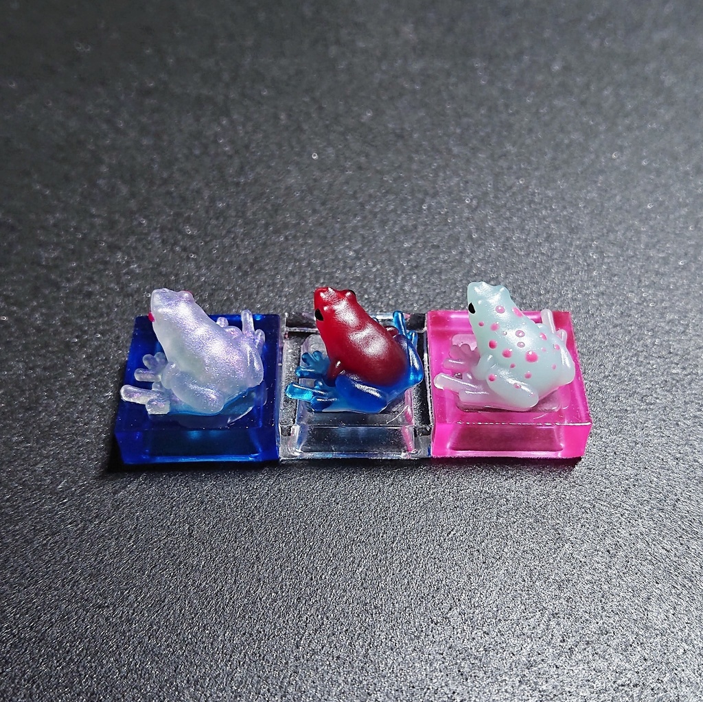 ちょこんとカエルキーキャップ