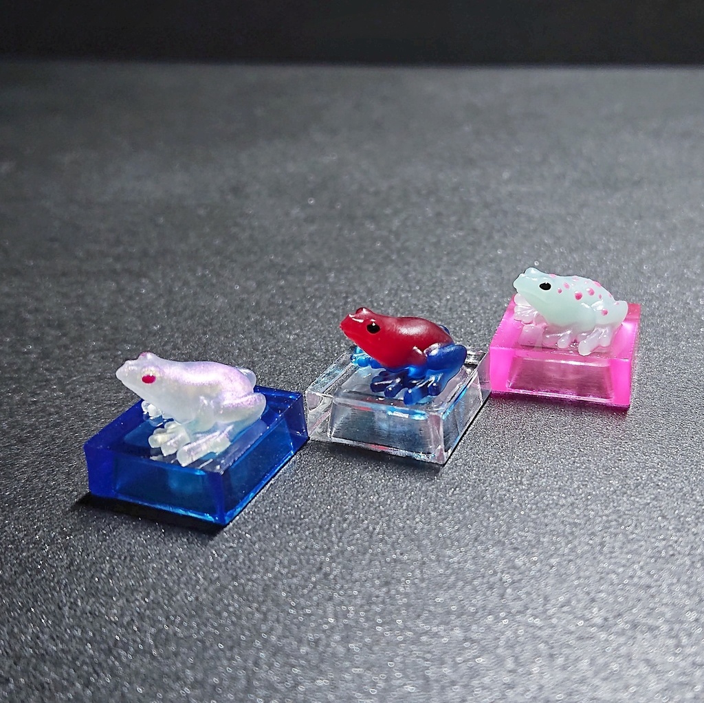 ちょこんとカエルキーキャップ