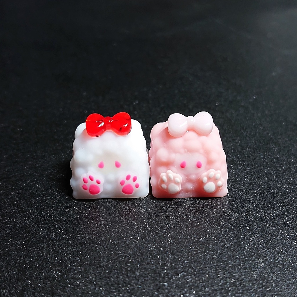 おリボン🎀イエティちゃんキーキャップ