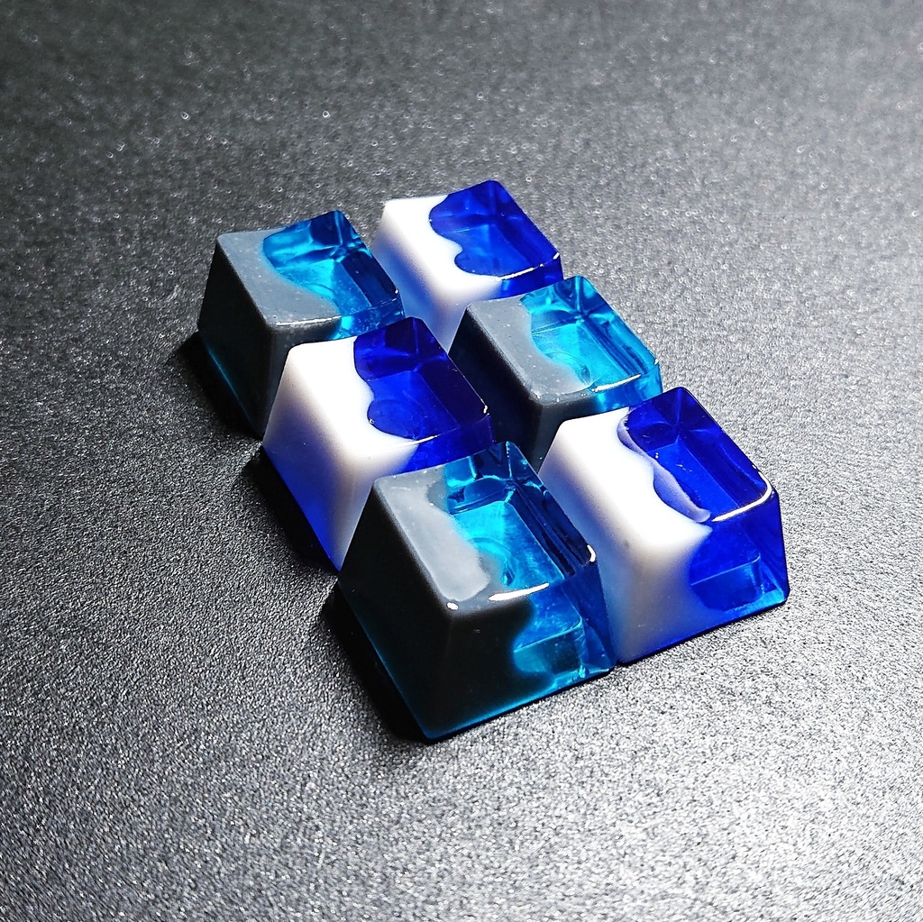 コンクリート×樹脂風キーキャップ