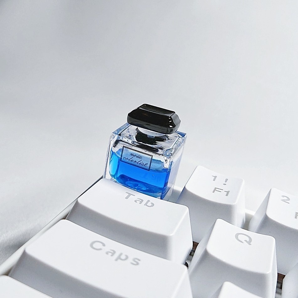 中身が動くインク瓶キーキャップ