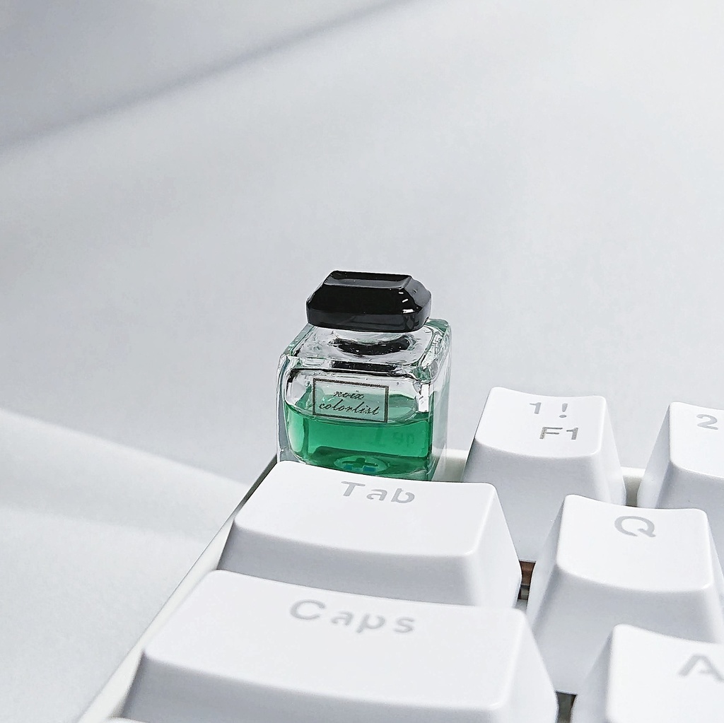 中身が動くインク瓶キーキャップ