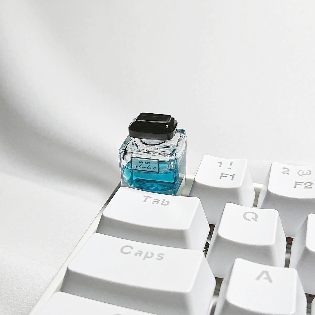 中身が動くインク瓶キーキャップ