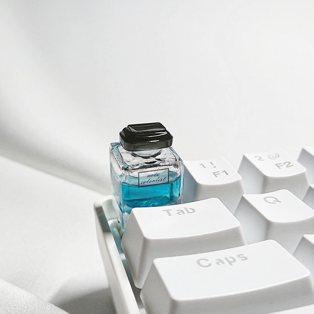 中身が動くインク瓶キーキャップ