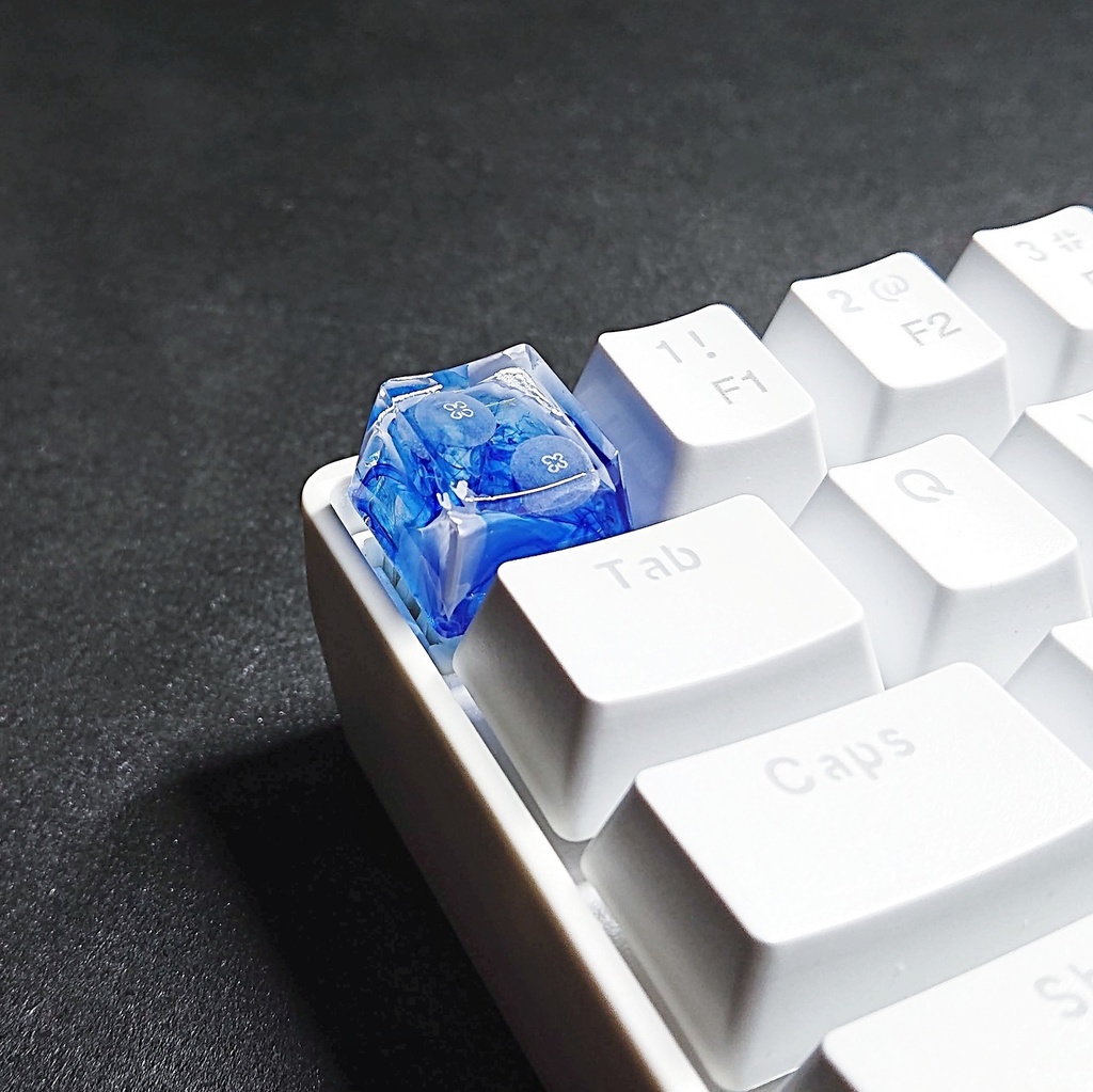 青水彩海月キーキャップ