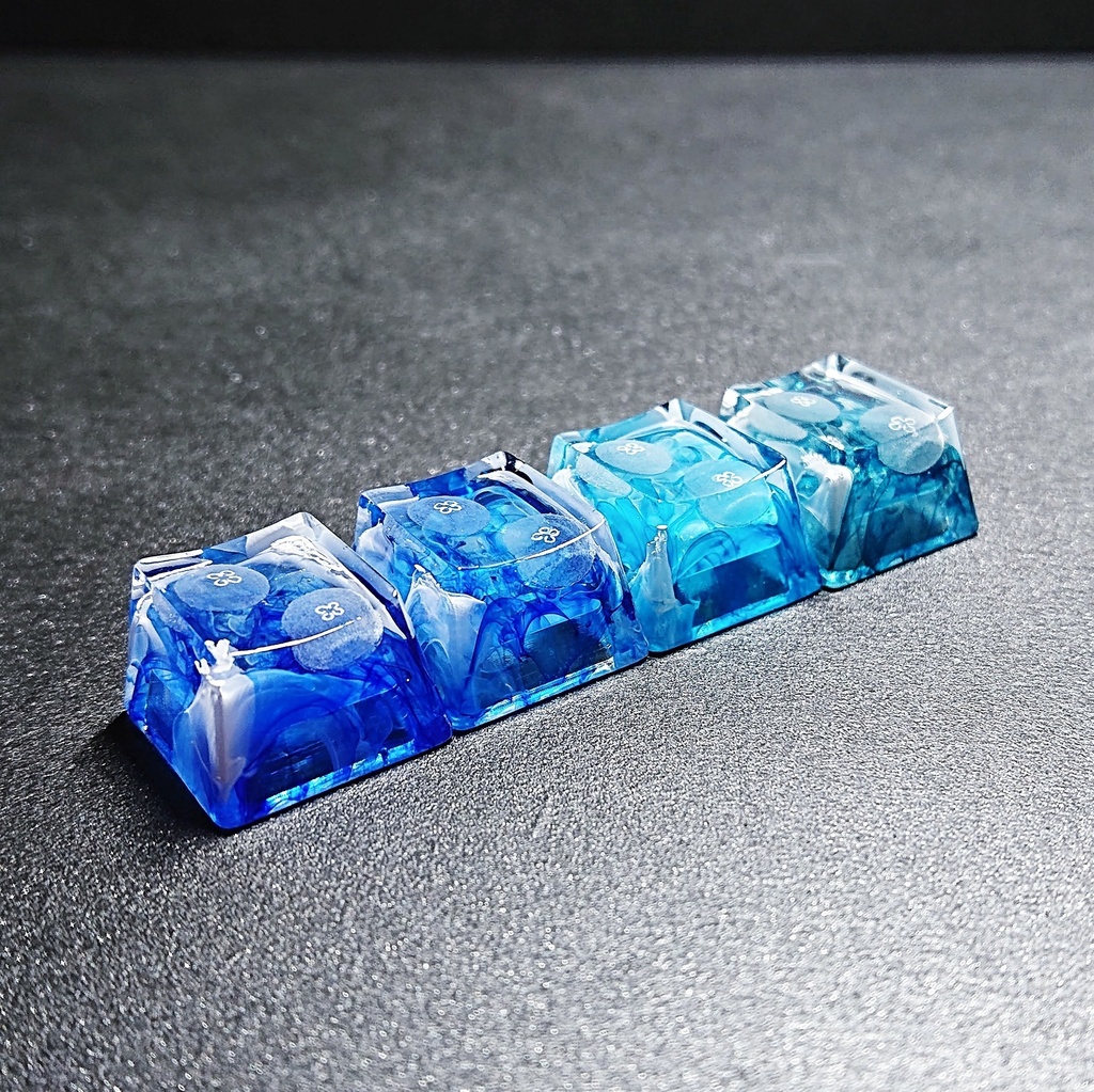 青水彩海月キーキャップ