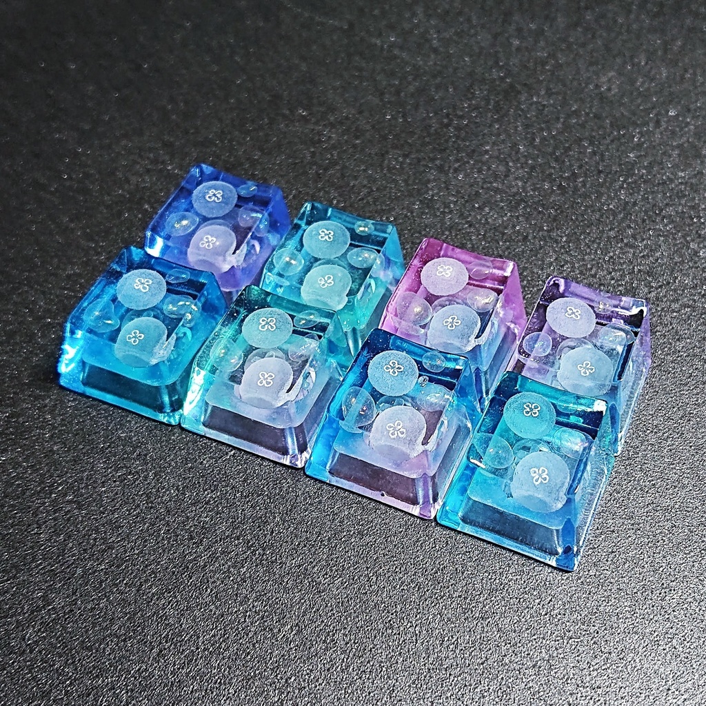 琥珀糖カラー海月キーキャップ