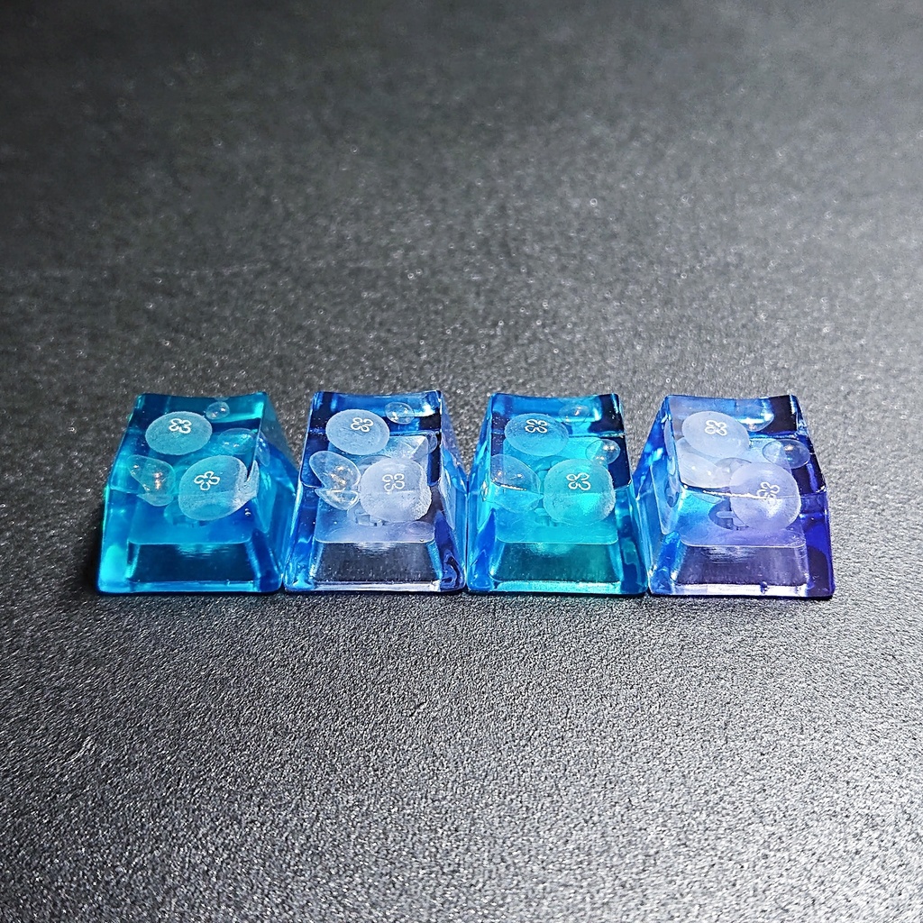 琥珀糖海月キーキャップ