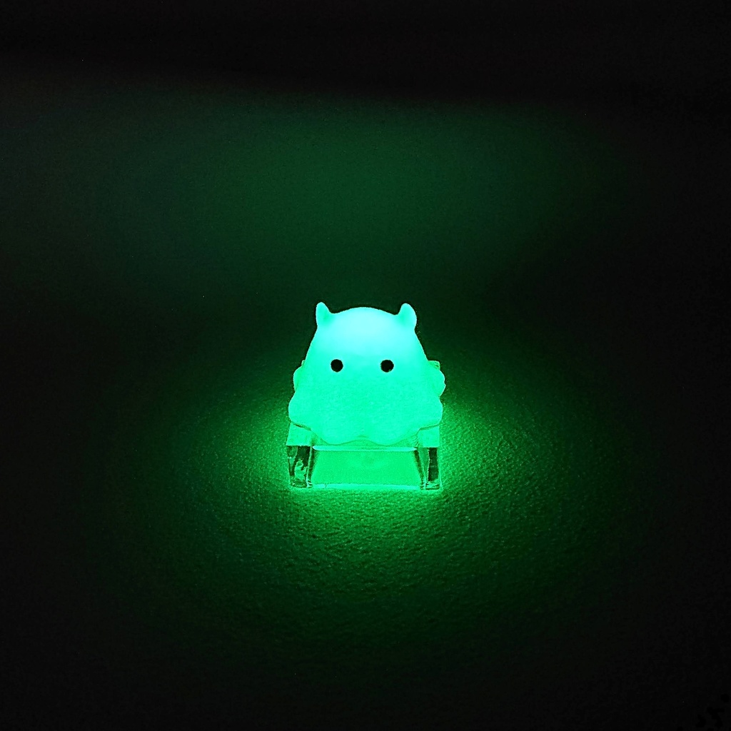 光るメンダコちゃんキーキャップ