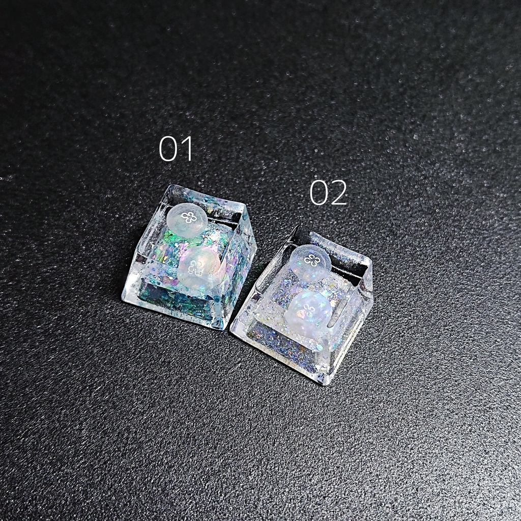 キラキラ海月キーキャップ