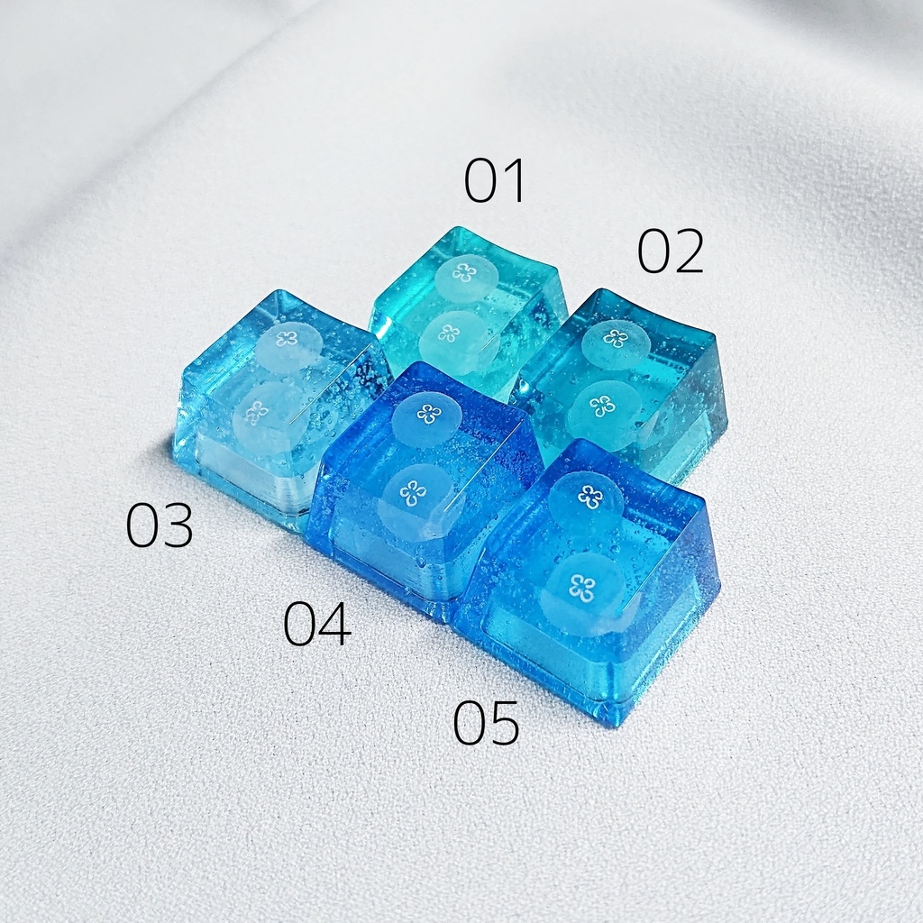 炭酸水と海月キーキャップ