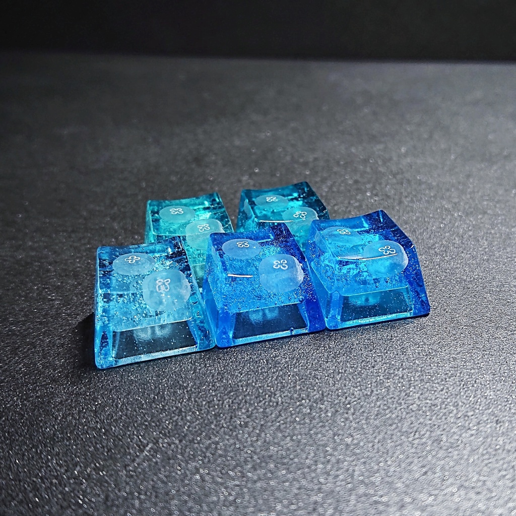 炭酸水と海月キーキャップ