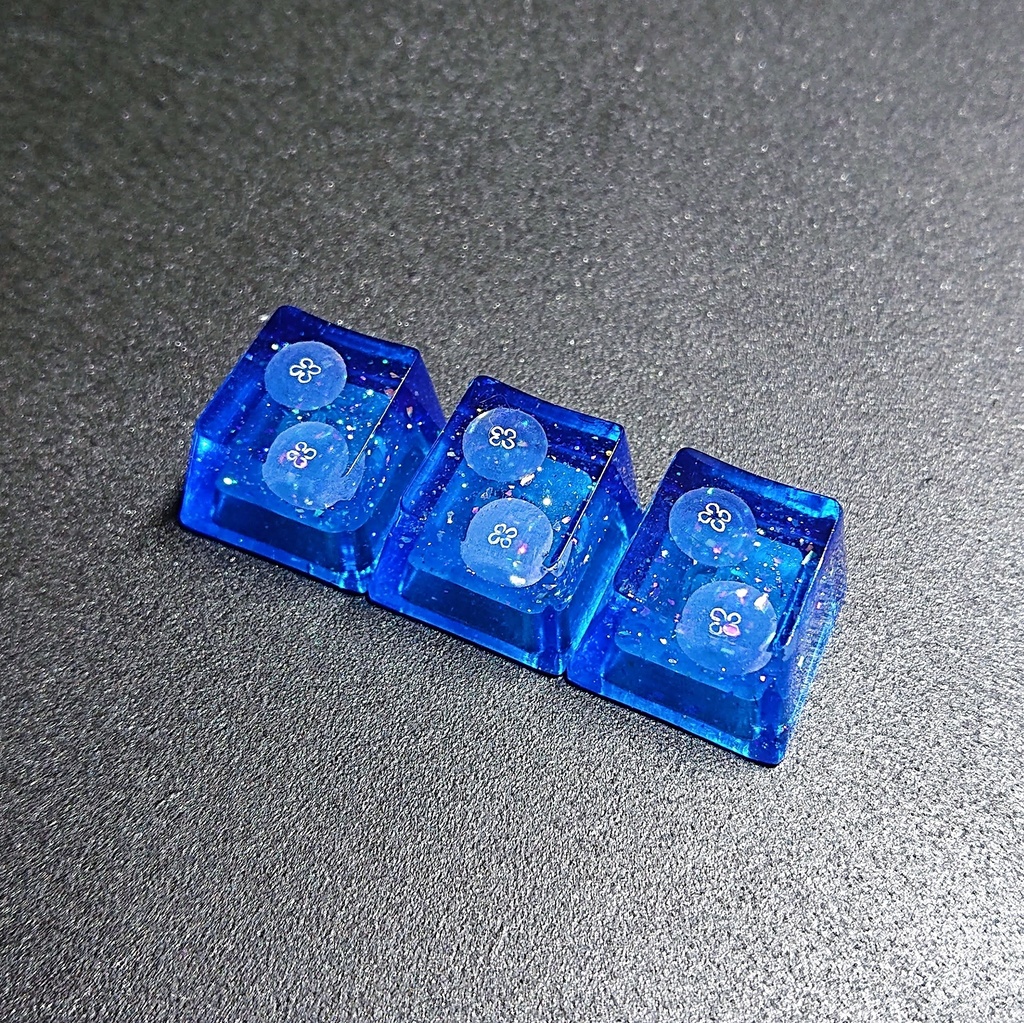 キラキラ海月キーキャップ