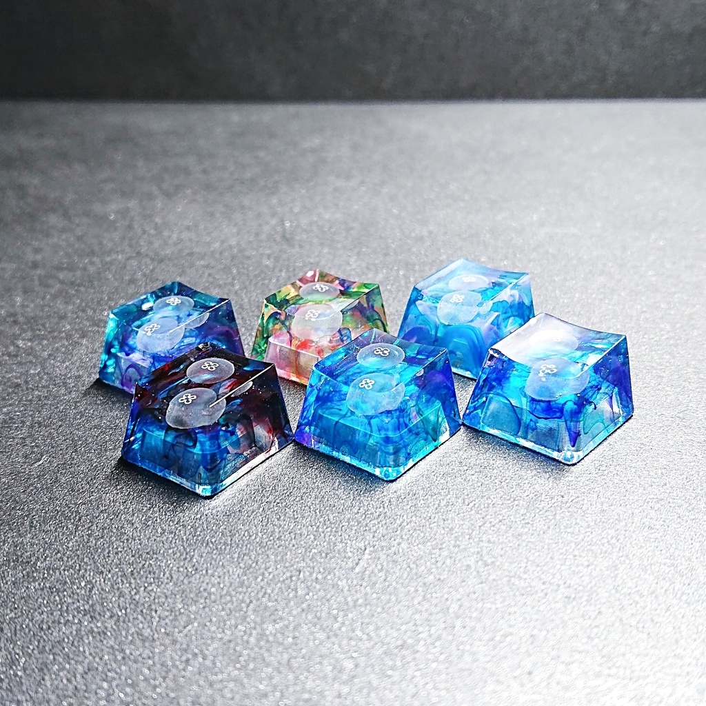 水彩海月キーキャップ