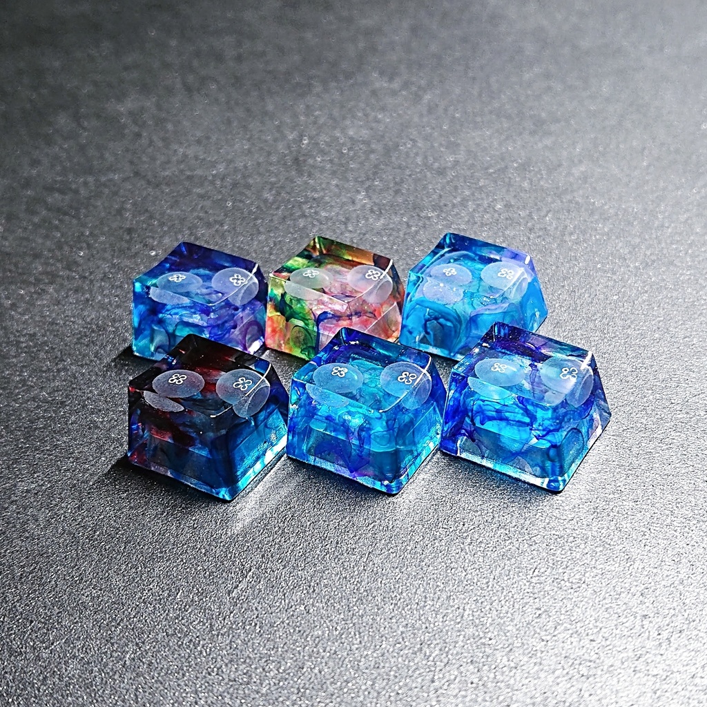 水彩海月キーキャップ