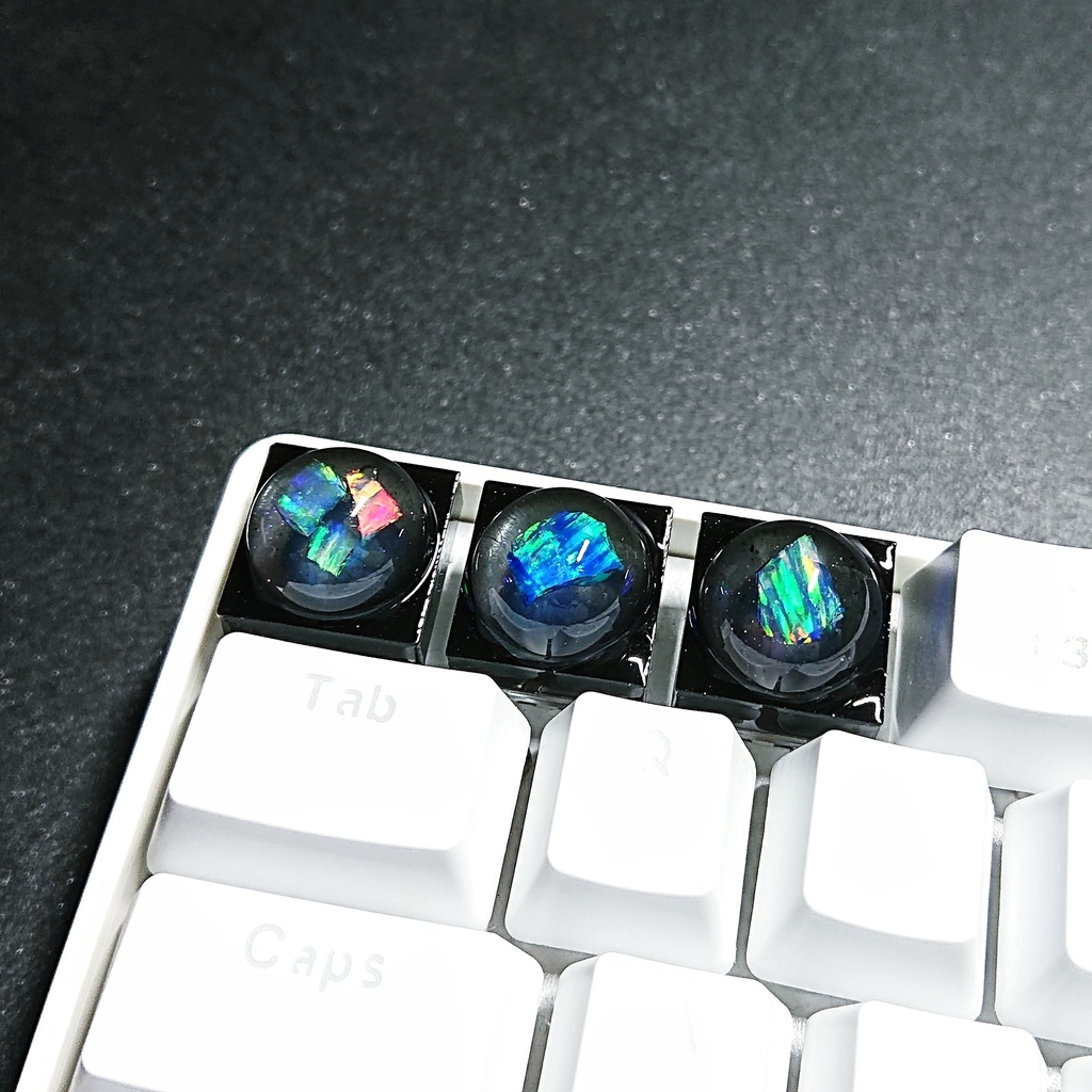 半球ハイブリッドオパールキーキャップ