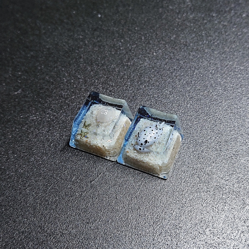 海底の海月/海底のゴマフビロードウミウシキーキャップ