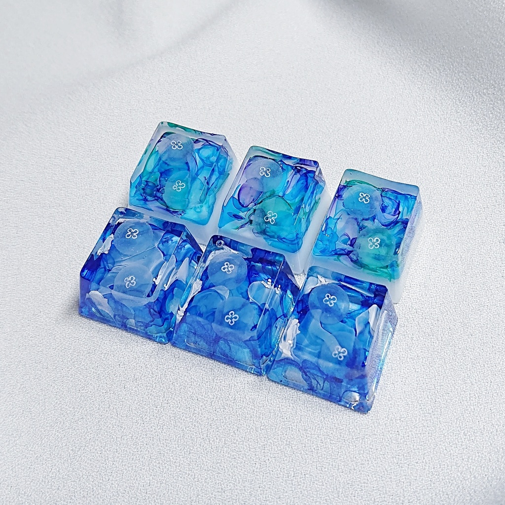 水彩海月キーキャップ