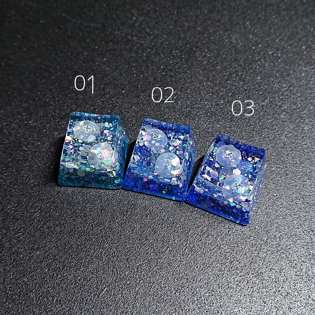 夜景と海月キーキャップ