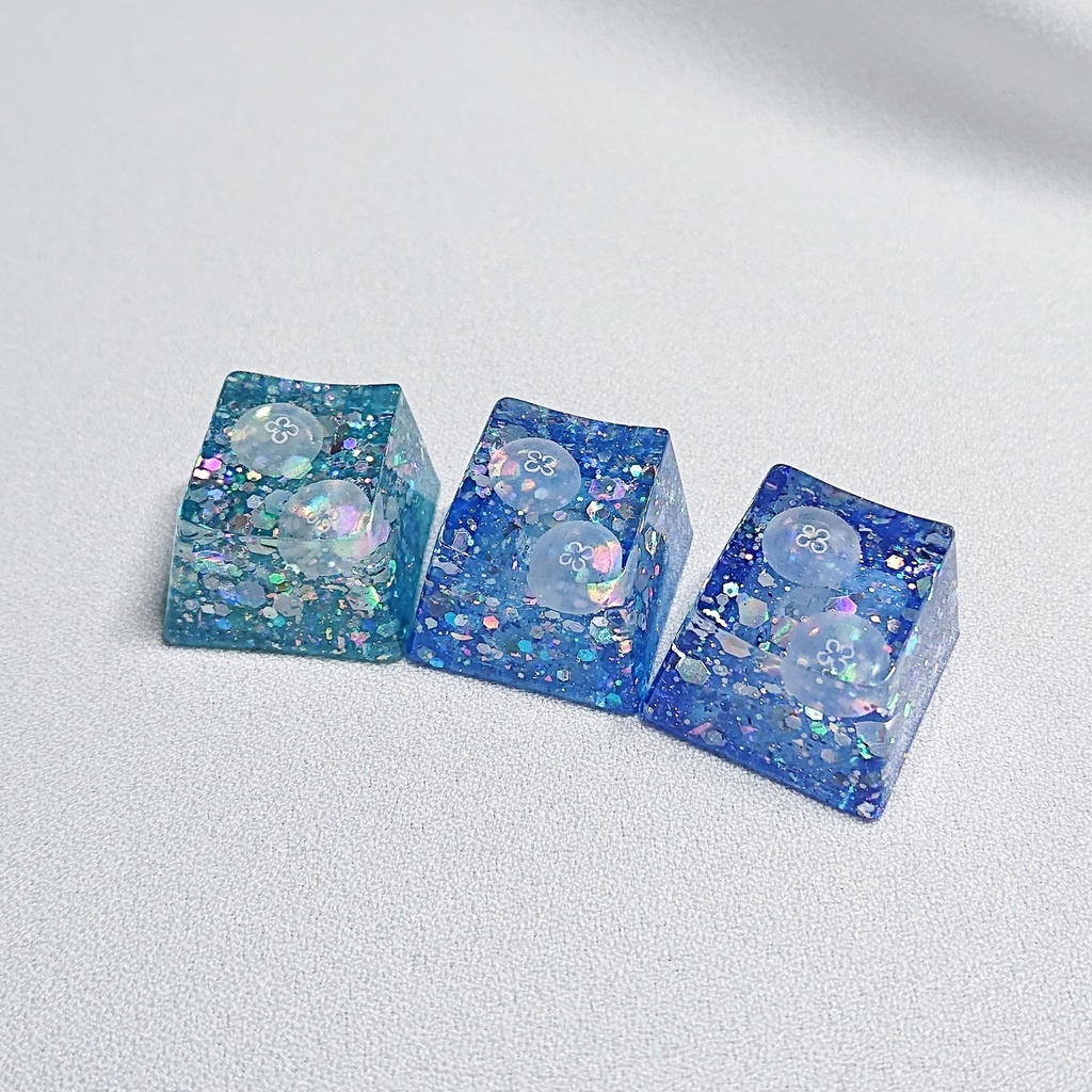 夜景と海月キーキャップ