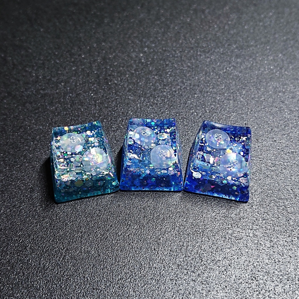 夜景と海月キーキャップ