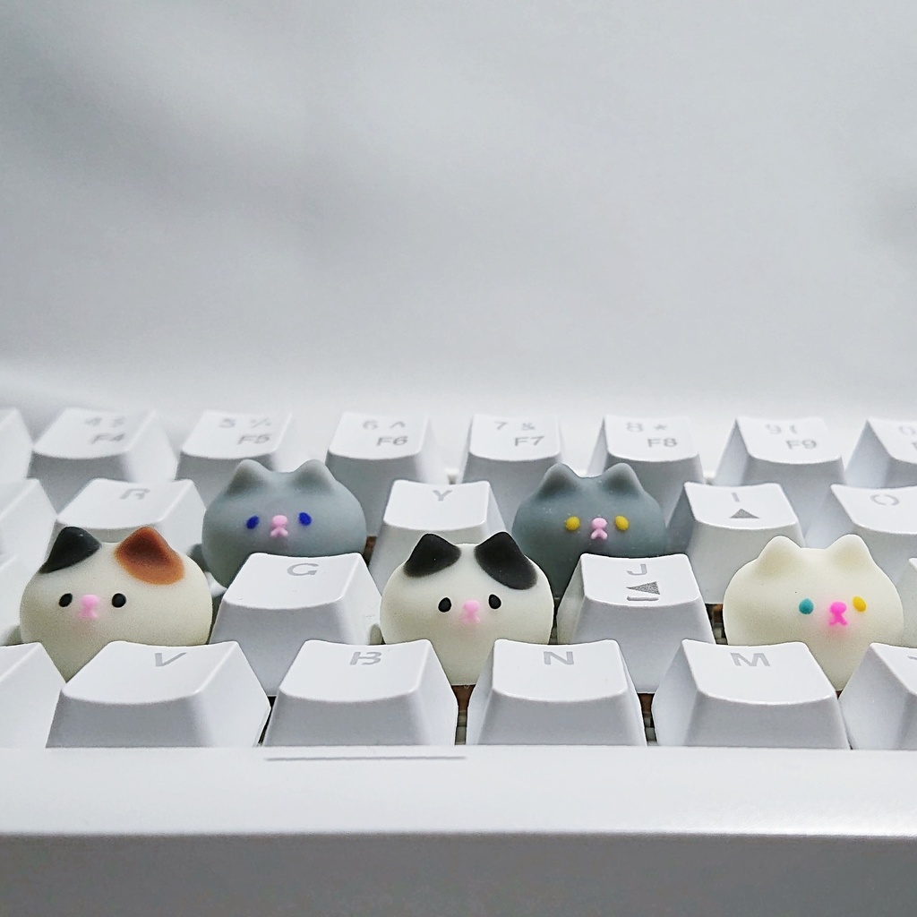 おもちねこちゃんキーキャップ