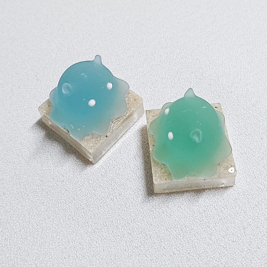 シーグラス風メンダコちゃんキーキャップ