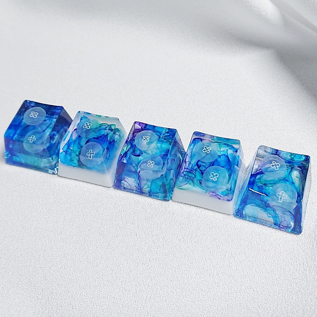 水彩海月キーキャップ