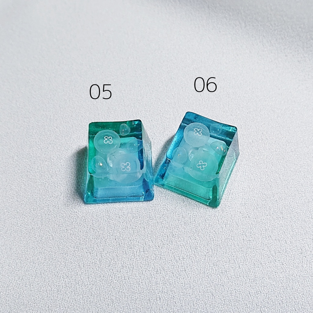 琥珀糖海月キーキャップ