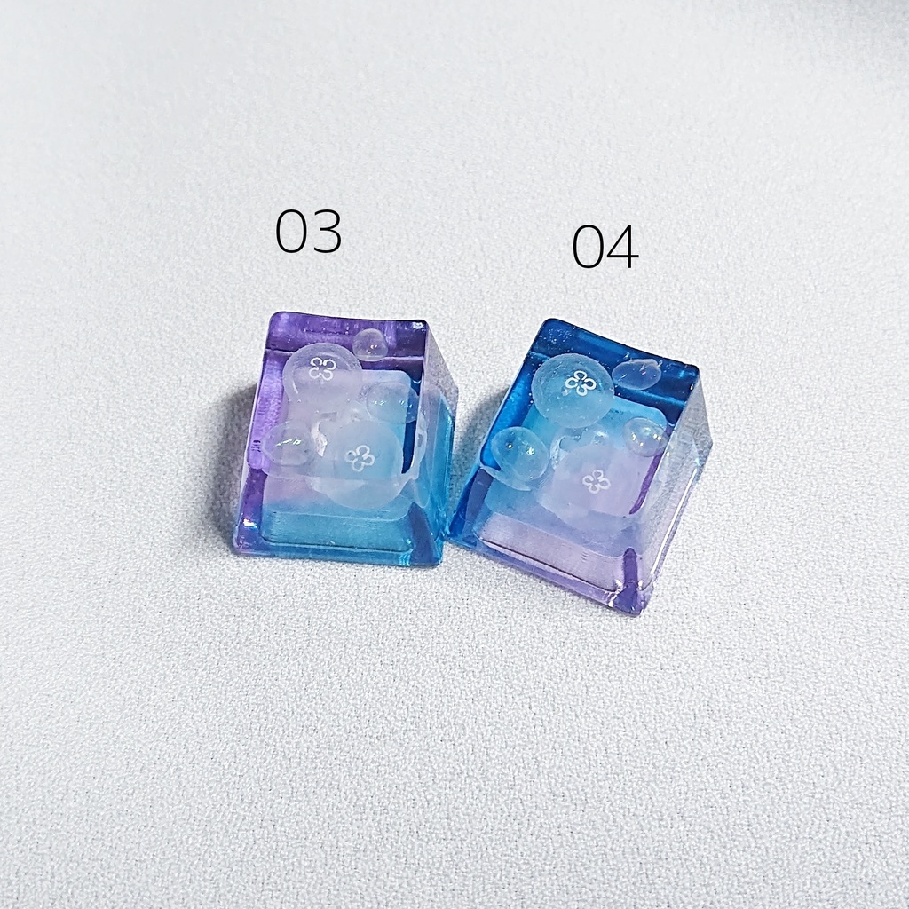 琥珀糖海月キーキャップ