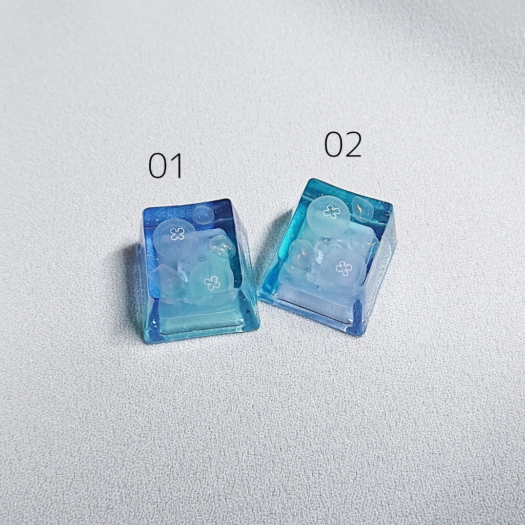 琥珀糖海月キーキャップ