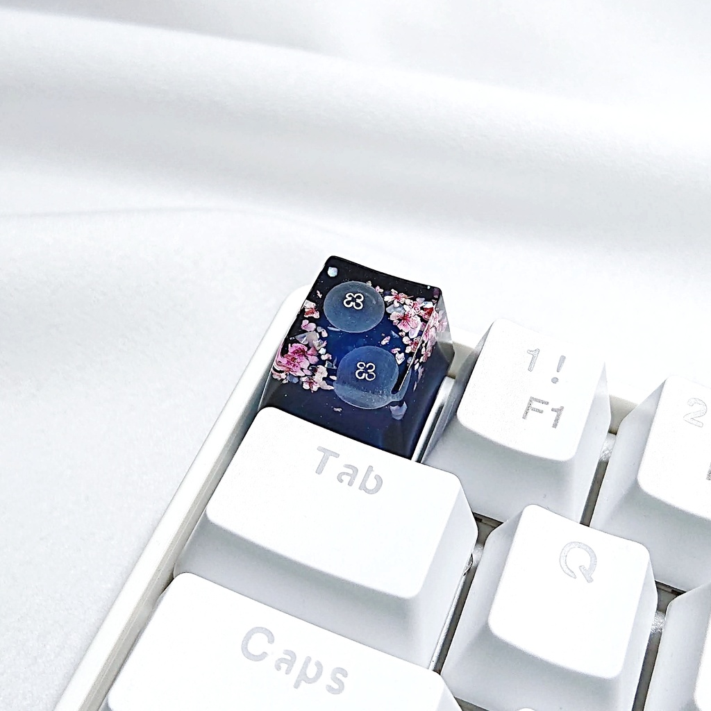 花と海月キーキャップ