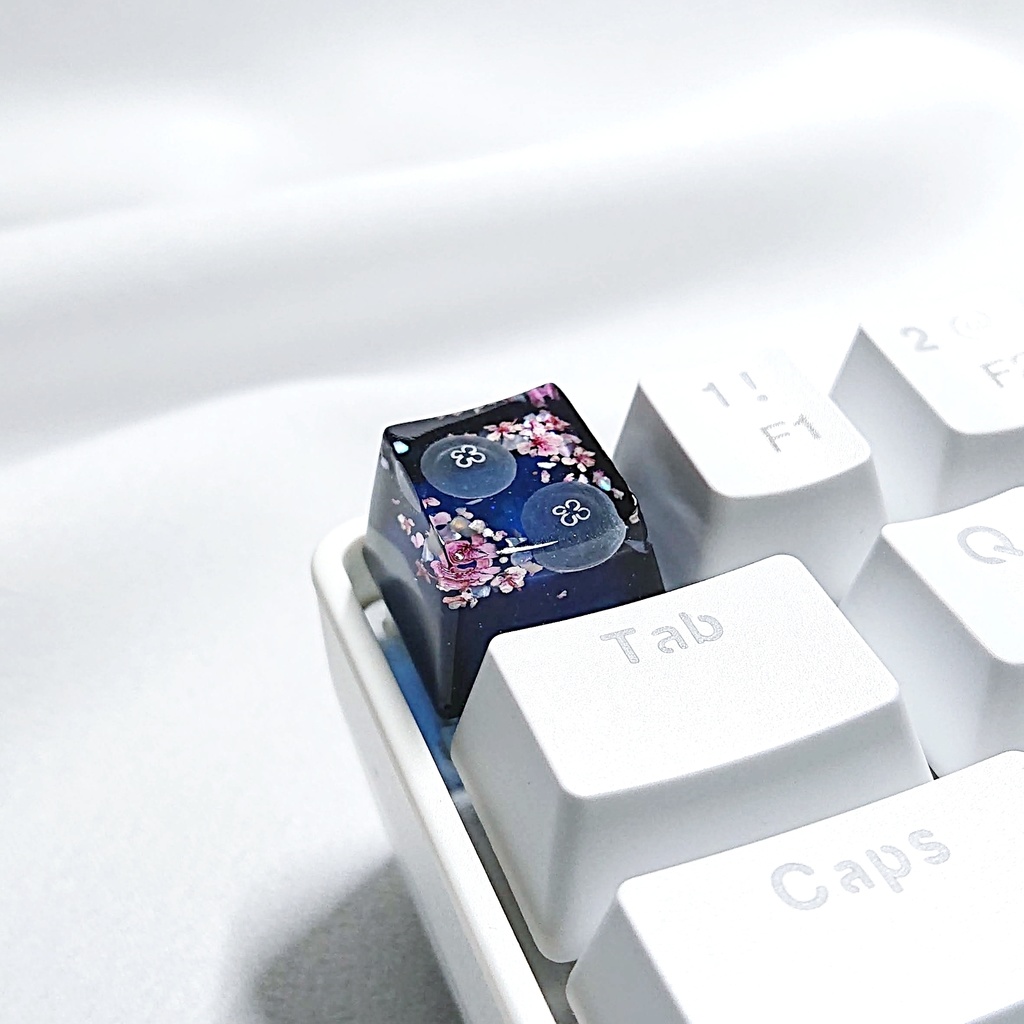 花と海月キーキャップ
