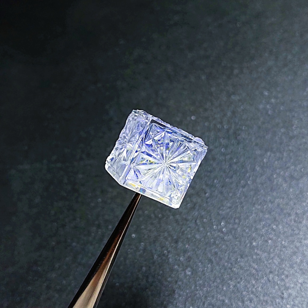 オーロラ切子ガラス風キーキャップ※注意有