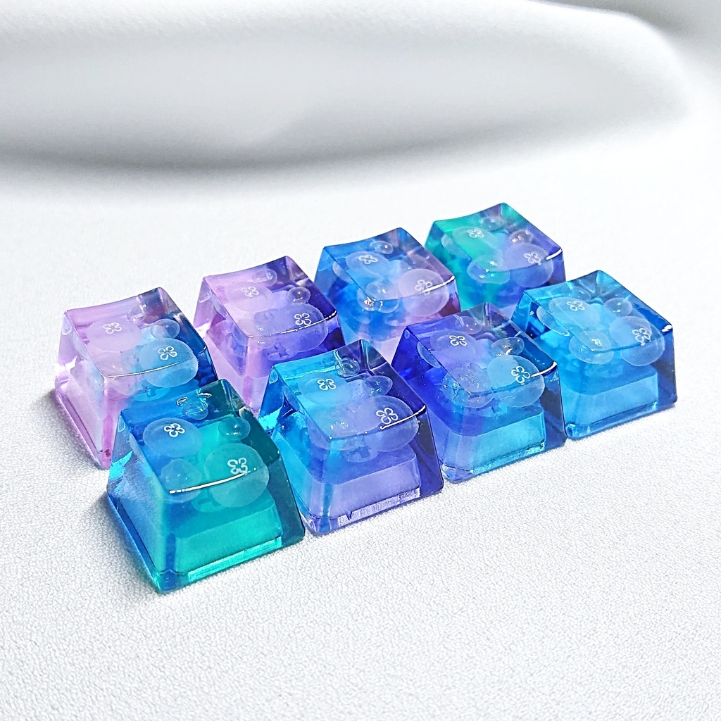 琥珀糖海月キーキャップ