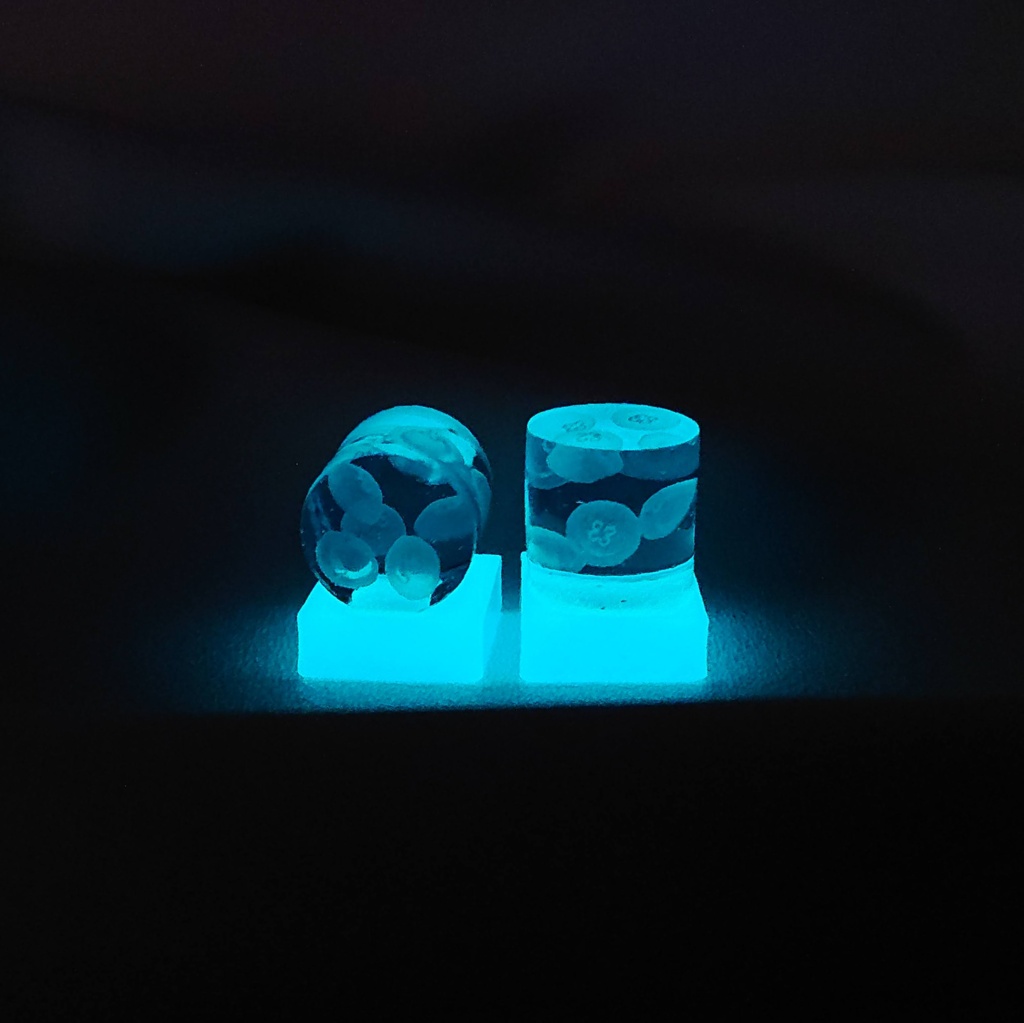 クラゲアートアクアリウムキーキャップ