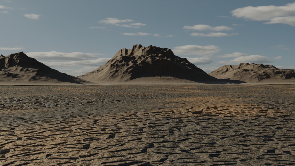 Unity対応 地形モデル 砂漠