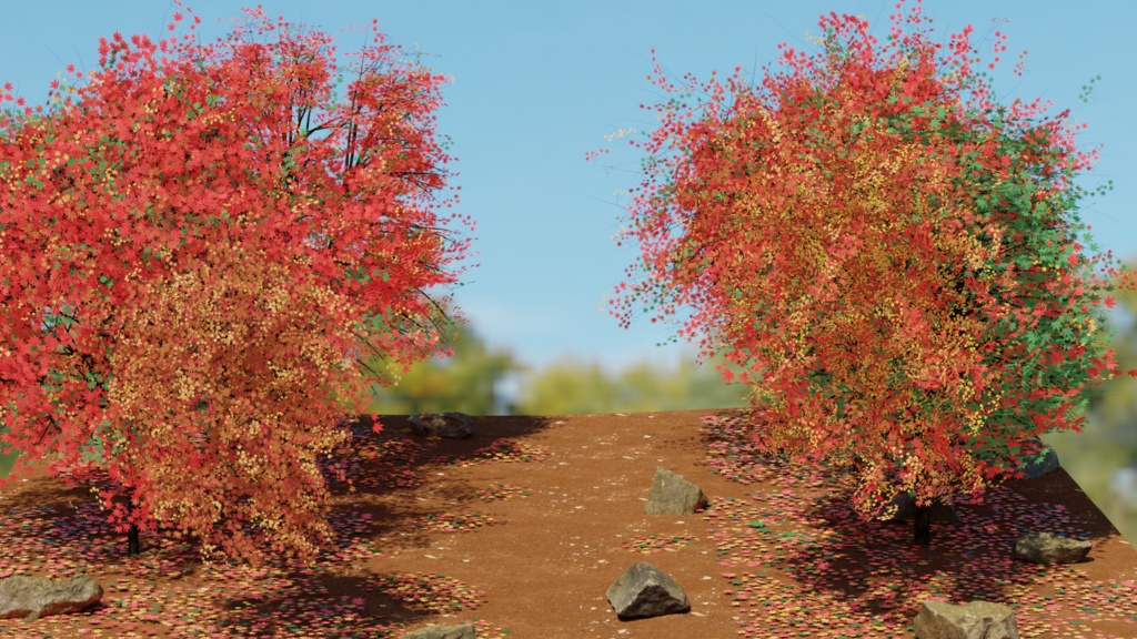 [Unity対応] 3D地形　紅葉