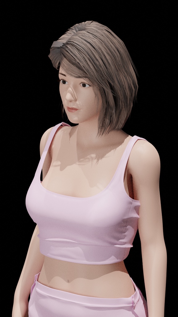 【Unity対応】 3D女性モデル