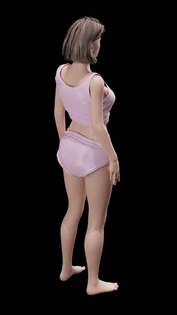 【Unity対応】 3D女性モデル