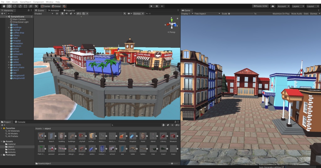 【Unity対応】島 町