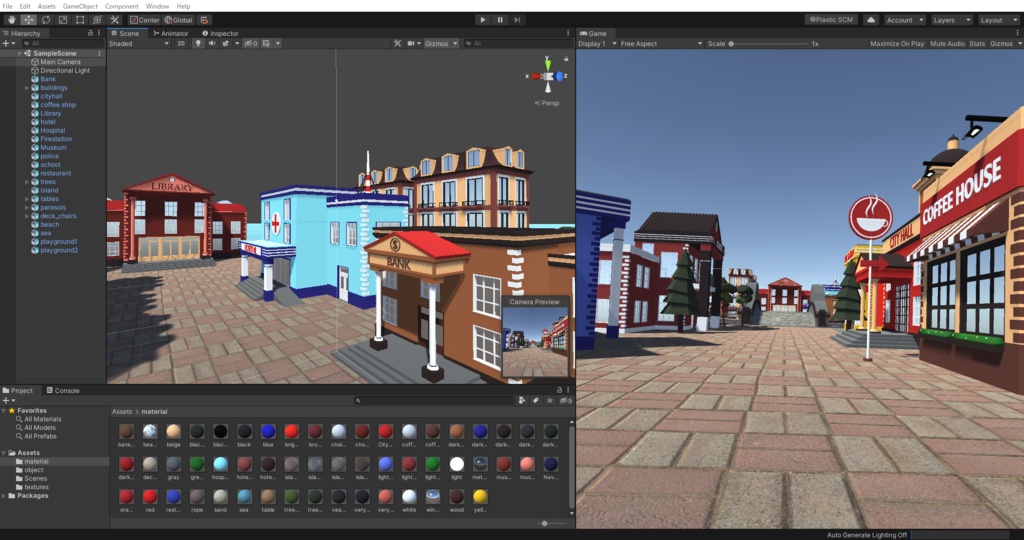 【Unity対応】島 町