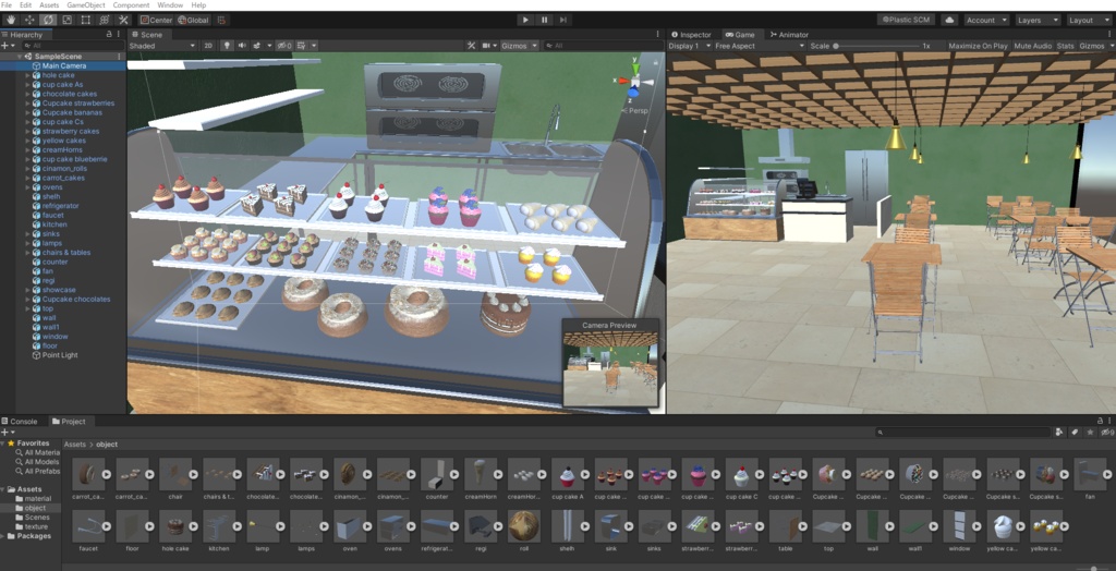【Unity対応】ケーキ屋 カフェ