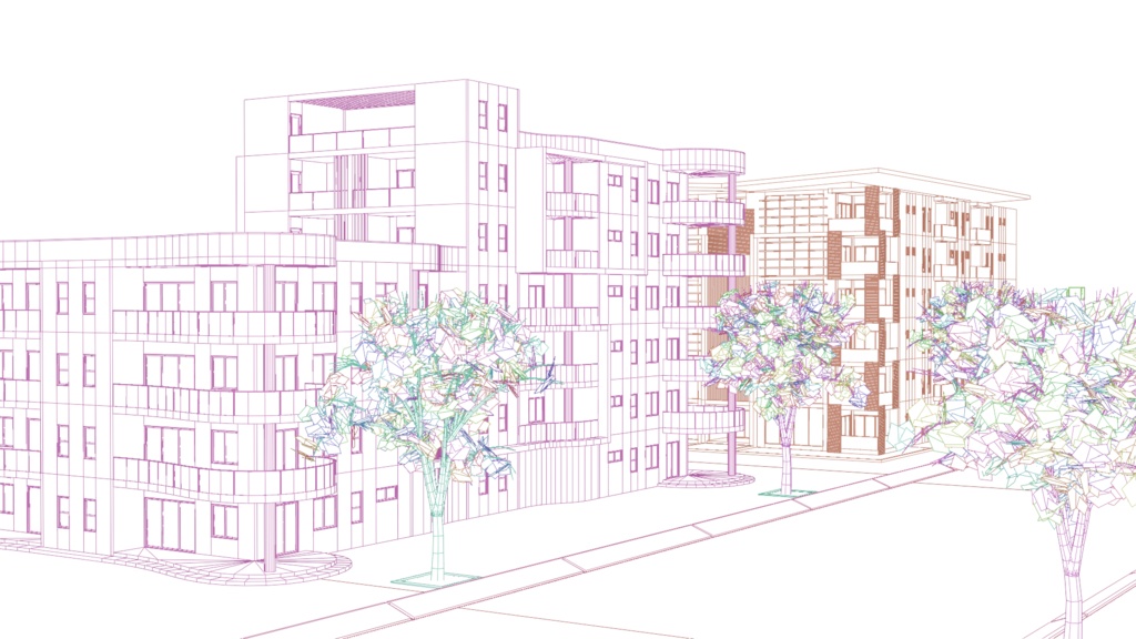 【Unity対応】マンション街