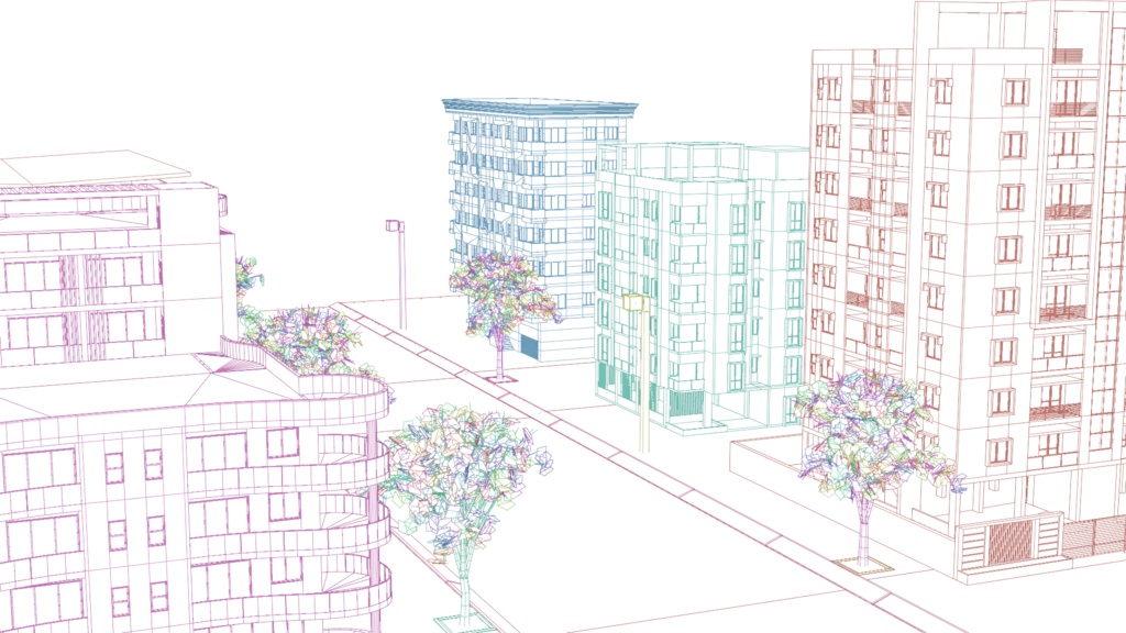 【Unity対応】マンション街