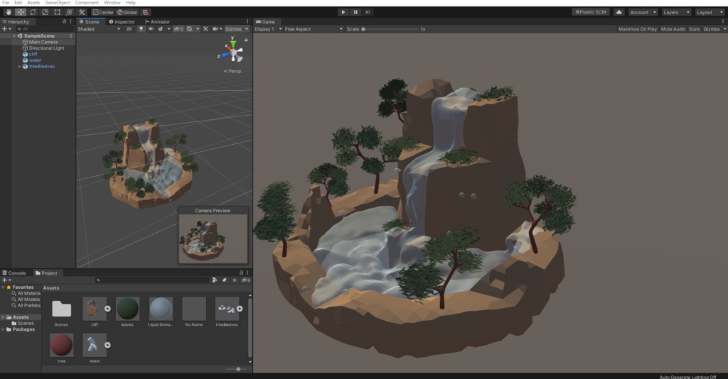 【Unity対応】滝