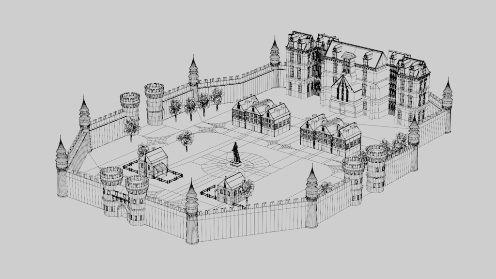 【Unity対応】 城郭都市