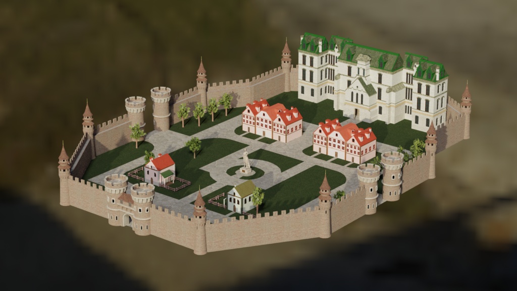 【Unity対応】 城郭都市