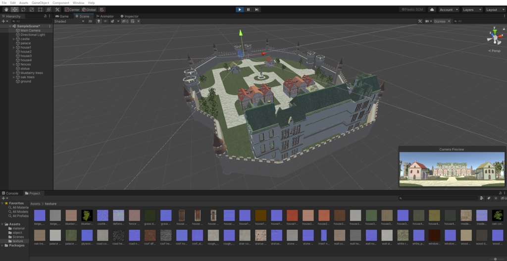 【Unity対応】 城郭都市