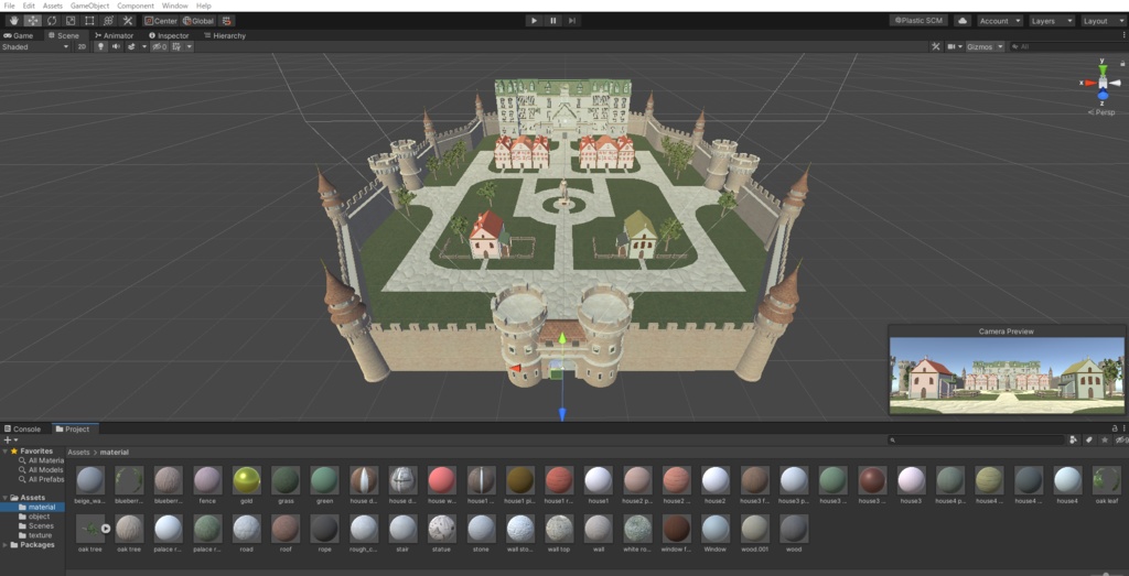 【Unity対応】 城郭都市